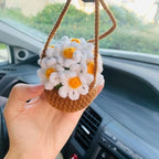 Rearview Mirror Ornament Handmade Wool Lightweight