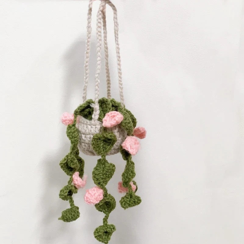 Rearview Mirror Ornament Handmade Wool Lightweight