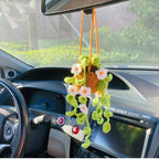 Rearview Mirror Ornament Handmade Wool Lightweight