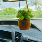 Rearview Mirror Ornament Handmade Wool Lightweight