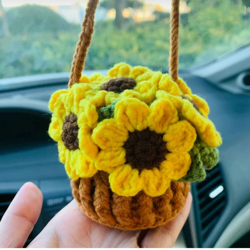 Rearview Mirror Ornament Handmade Wool Lightweight