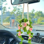 Rearview Mirror Ornament Handmade Wool Lightweight