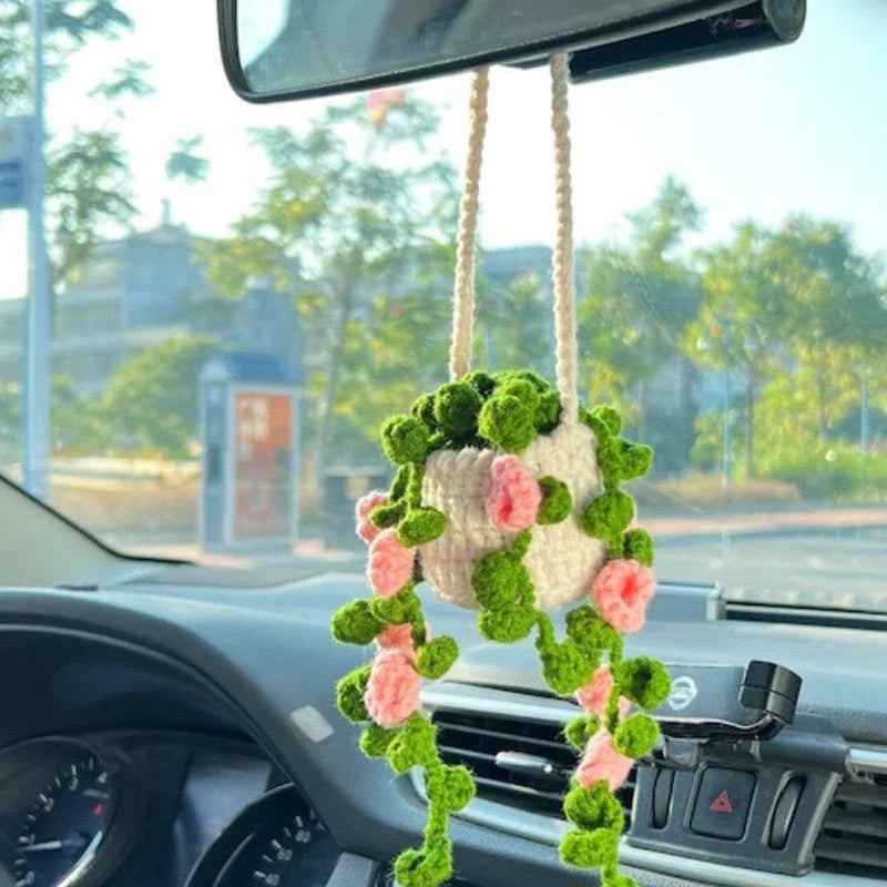 Rearview Mirror Ornament Handmade Wool Lightweight