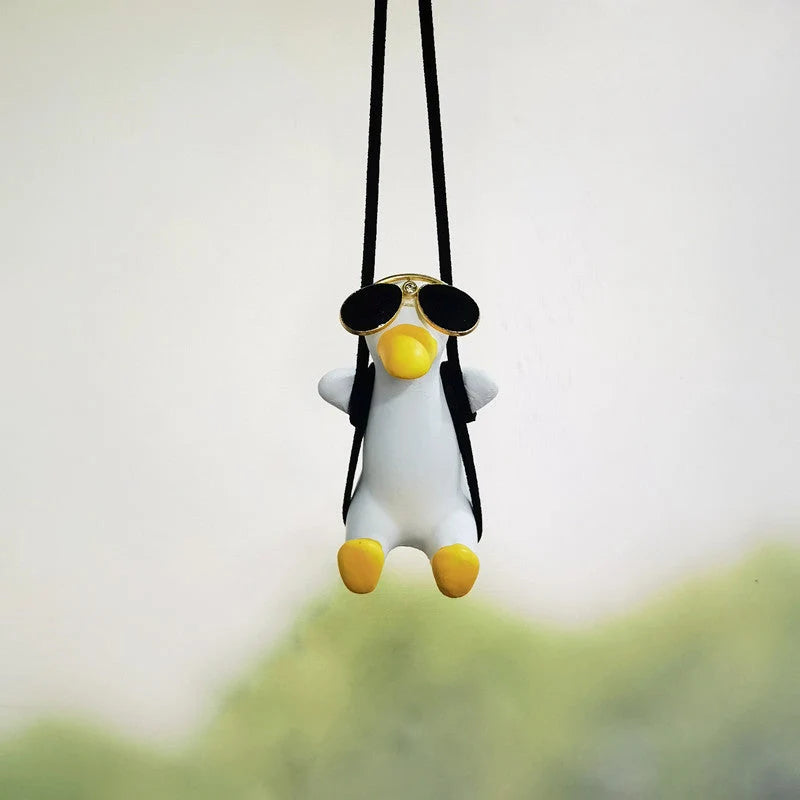 Rearview Mirror Ornament Resin Scented Duck Charm