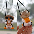 Rearview Mirror Ornament Resin Scented Duck Charm