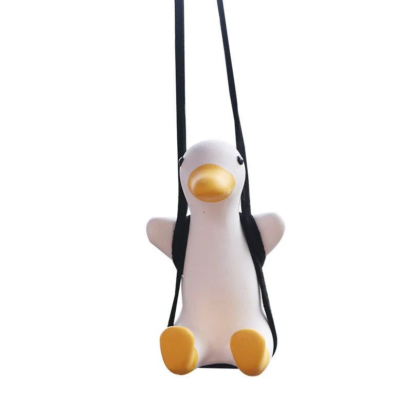 Rearview Mirror Ornament Resin Scented Duck Charm