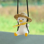 Rearview Mirror Ornament Resin Scented Duck Charm