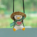 Rearview Mirror Ornament Resin Scented Duck Charm