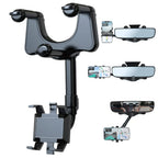 Rearview Mirror Phone Mount 360 Degree Rotation Tool-Free Clip