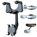 Rearview Mirror Phone Mount 360 Degree Rotation Tool-Free Clip