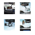 Rearview Mirror Phone Mount 360° Rotation & Retractable Arm
