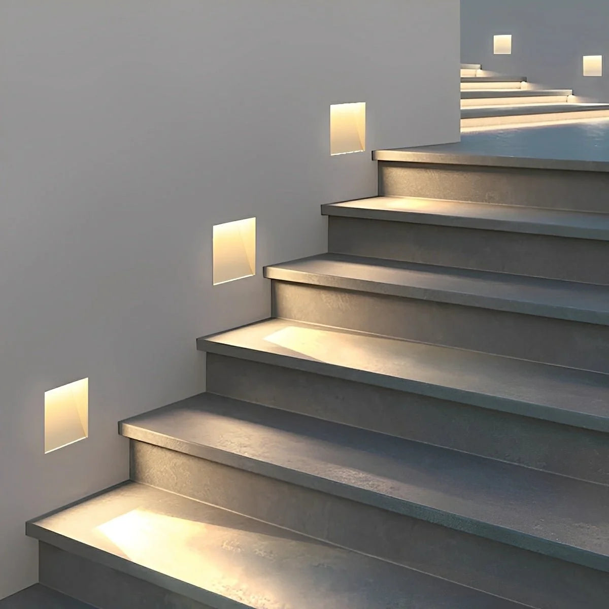 Recessed Hallway Light Motion & Dusk Sensor Warm White Indirect