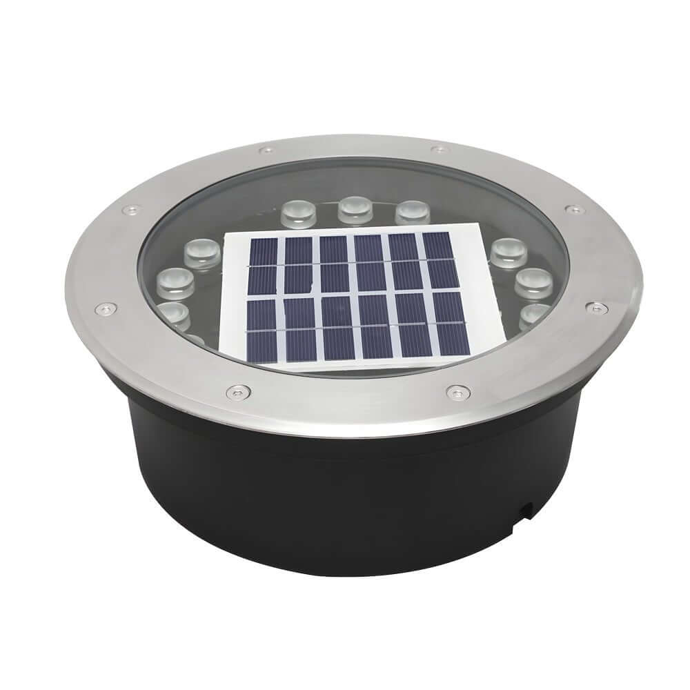 Recessed Solar Garden Light Auto Light Sensor Weather-Resistant