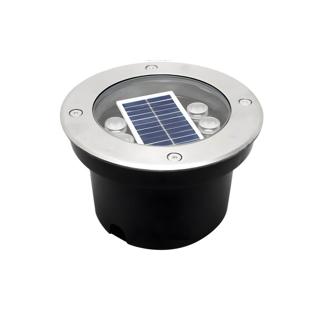 Recessed Solar Garden Light Auto Light Sensor Weather-Resistant