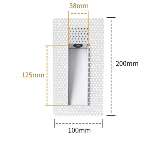 Recessed Stair Light Frameless Motion Sensor 3W LED