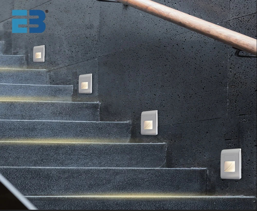 Recessed Stair Light Motion-Activated LED Acrylic Diffuser