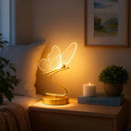 Rechargeable Acrylic Butterfly Table Lamp (10-Hour Runtime)