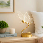 Rechargeable Acrylic Butterfly Table Lamp (10-Hour Runtime)