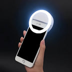 Rechargeable Dimmable Clip-On Ring Light