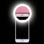 Rechargeable Dimmable Clip-On Ring Light