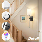 Rechargeable Dimmable Remote-Control LED Wall Sconce (Set of 2)