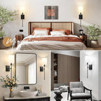 Rechargeable Dimmable Remote-Control LED Wall Sconce (Set of 2)