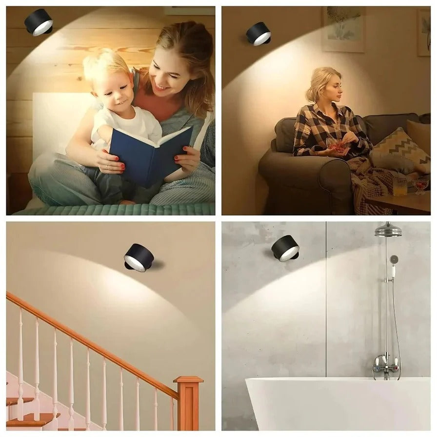 Rechargeable Magnetic 360° Pivot Wall Sconce