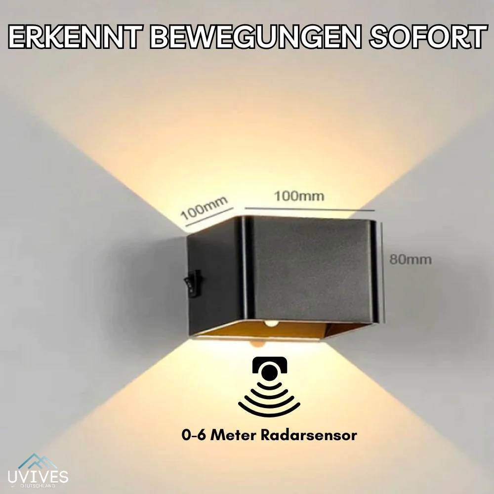 Rechargeable Motion-Sensor Wall Lamp (60-Day Battery)