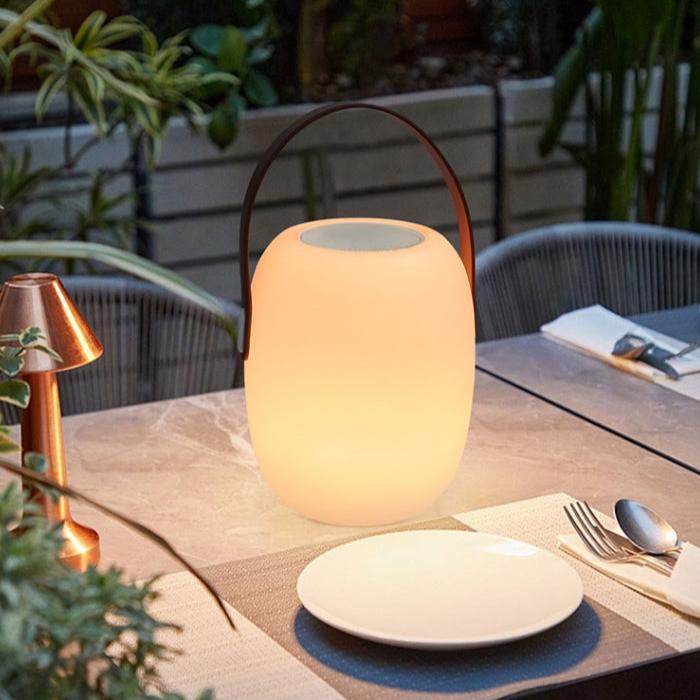 Rechargeable RGB & White Waterproof Table Lamp (Remote Control)
