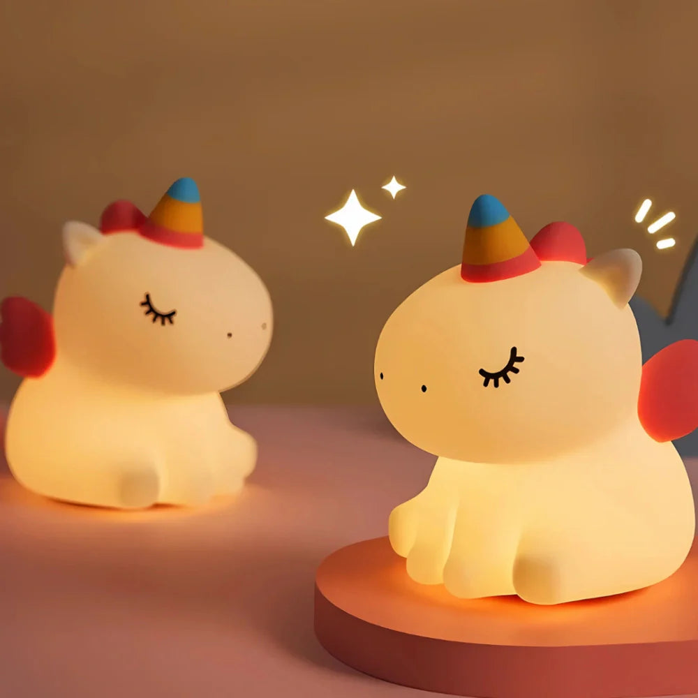 Rechargeable Squeeze-To-Dim Silicone Night Light