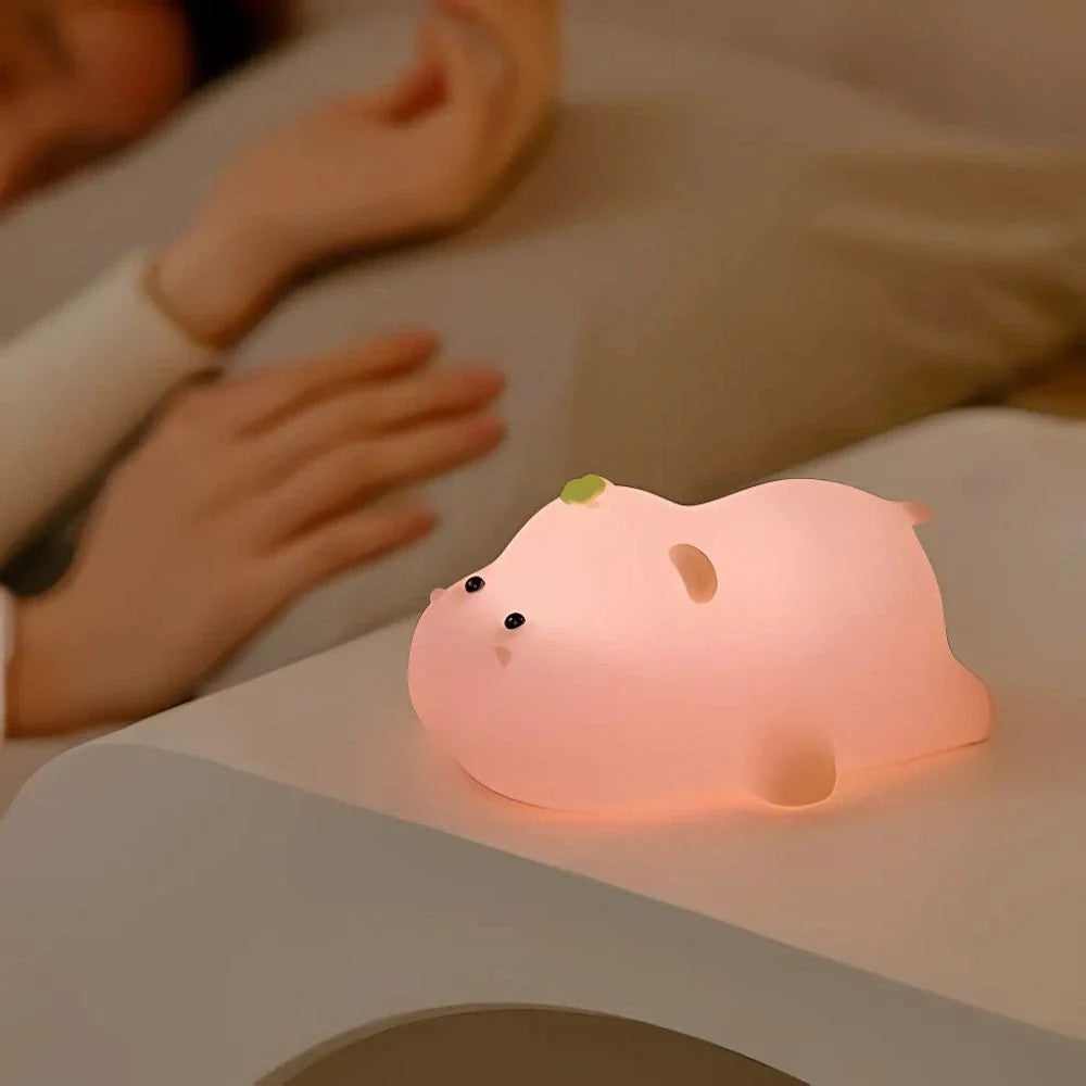 Rechargeable Squeeze-To-Dim Silicone Night Light