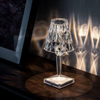 Rechargeable Touch-Sensitive Crystal Acrylic Table Lamp