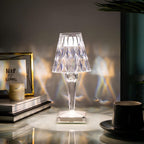 Rechargeable Touch-Sensitive Crystal Acrylic Table Lamp