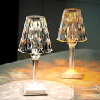 Rechargeable Touch-Sensitive Crystal Acrylic Table Lamp