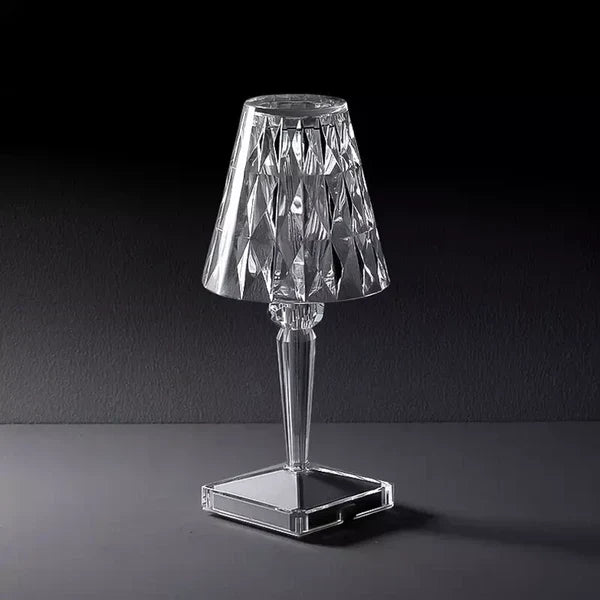 Rechargeable Touch-Sensitive Crystal Acrylic Table Lamp