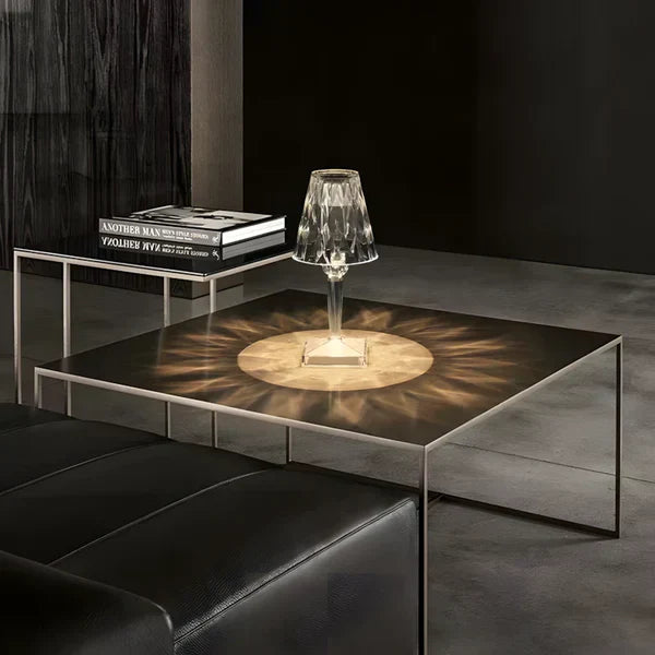 Rechargeable Touch-Sensitive Crystal Acrylic Table Lamp