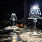Rechargeable Touch-Sensitive Crystal Acrylic Table Lamp