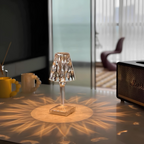 Rechargeable Touch-Sensitive Crystal Acrylic Table Lamp