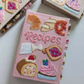 Recipe Book Hand-Embroidered Cover & Splash-Proof Pages