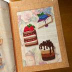 Recipe Book Hand-Embroidered Cover & Splash-Proof Pages