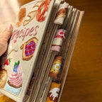 Recipe Book Hand-Embroidered Cover & Splash-Proof Pages
