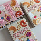 Recipe Book Hand-Embroidered Cover & Splash-Proof Pages