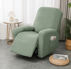 Recliner Chair Cover Fitted Microfiber Side Pocket
