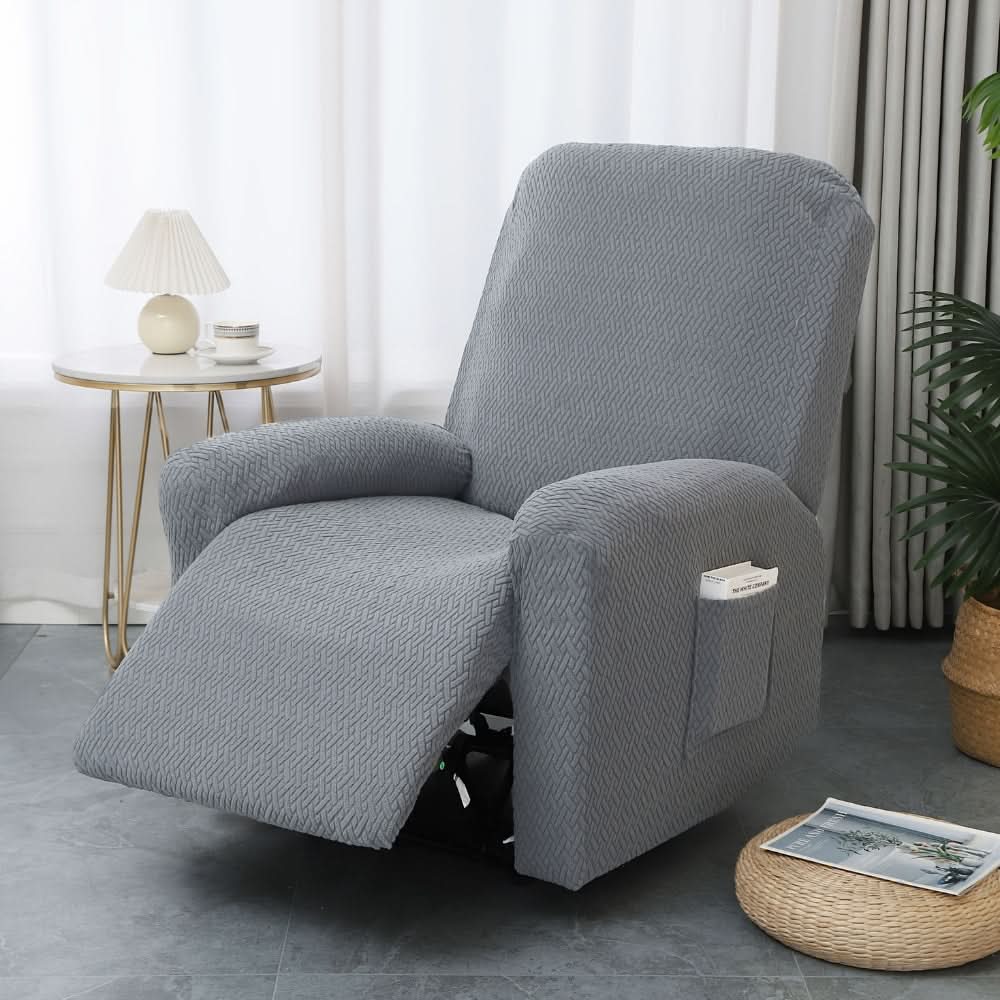 Recliner Chair Cover Fitted Microfiber Side Pocket