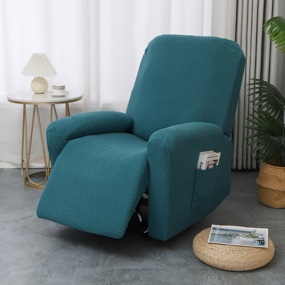 Recliner Chair Cover Fitted Microfiber Side Pocket