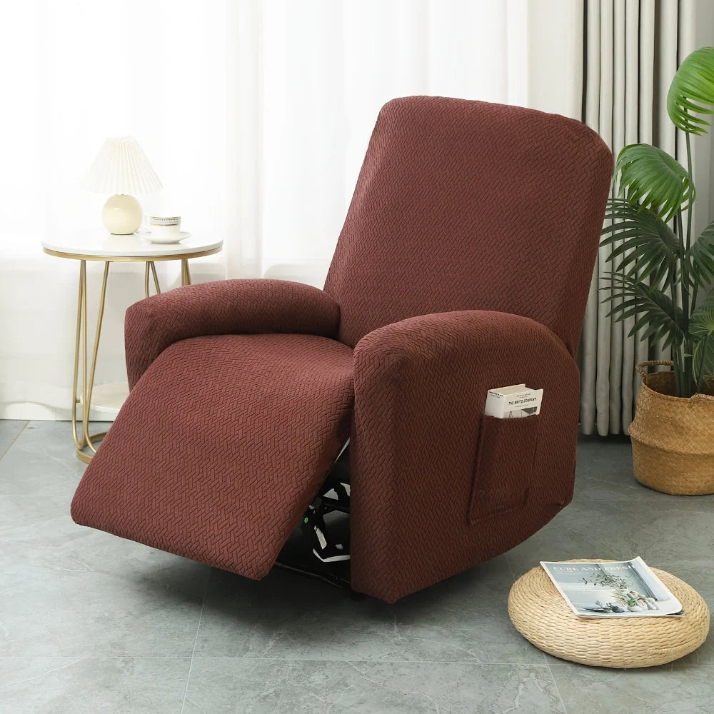 Recliner Chair Cover Fitted Side Pocket Machine Washable