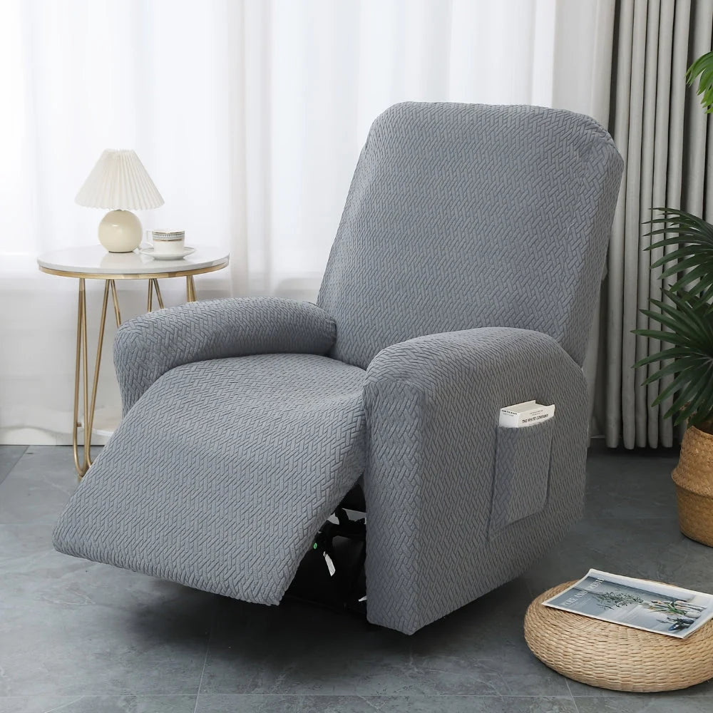 Recliner Chair Cover Fitted Side Pocket Machine Washable