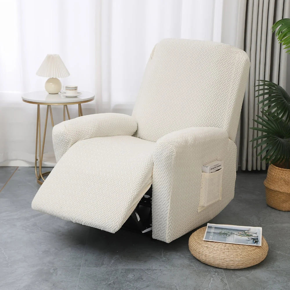 Recliner Chair Cover Fitted Side Pocket Machine Washable