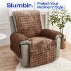 Recliner Chair Cover Stretchable Microfiber & Elastic Straps