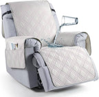 Recliner Chair Cover Waterproof Silicone Grip Backing & Adjustable Straps